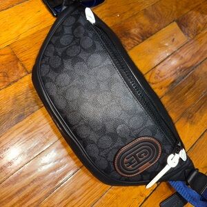 Coach Black and Brown Men's Belt Bag